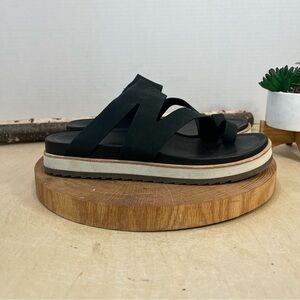 Merrell Women's Juno Wrap Black Leather Sandals Size 9